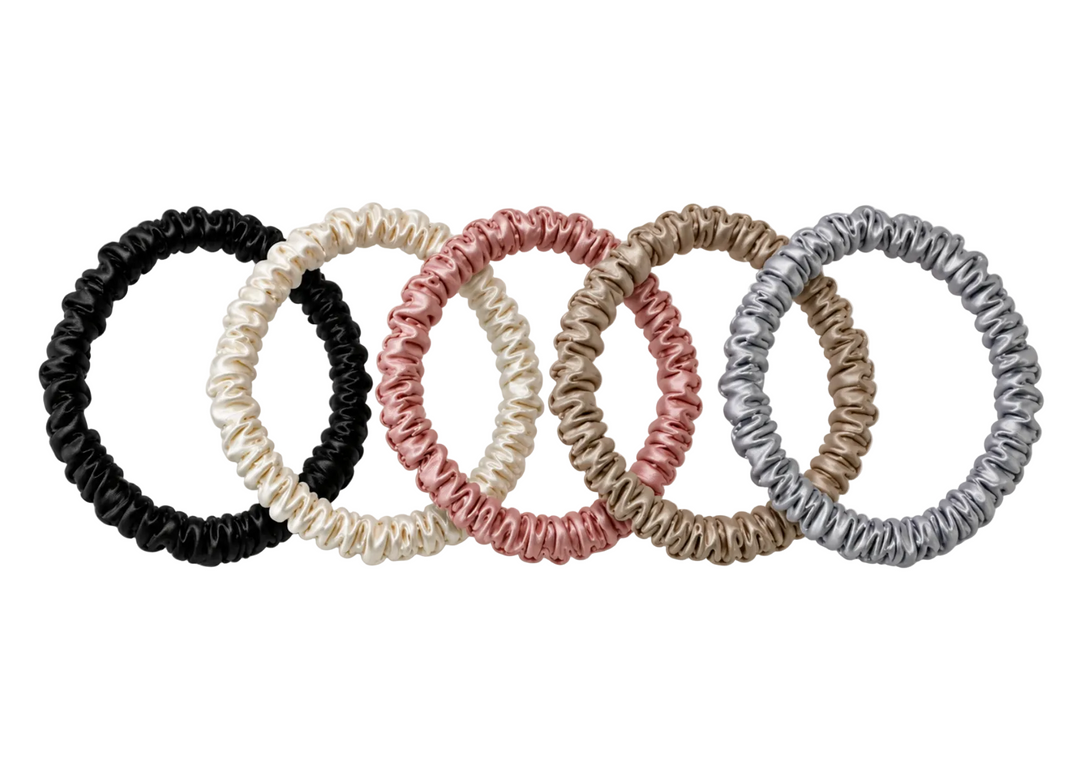 Emilia Silk Scrunchie Set of 5