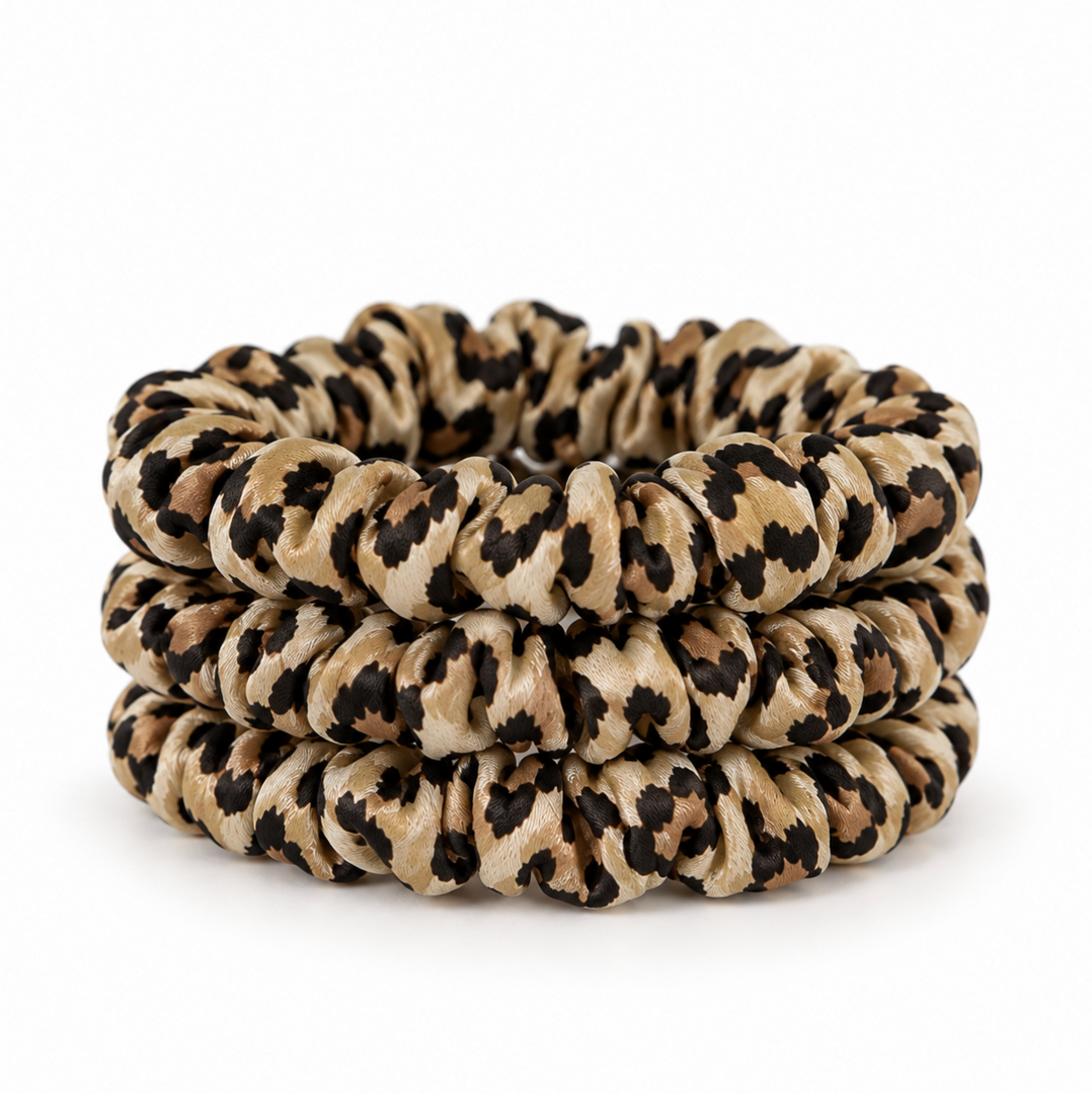 Leopolda Silk Scrunchie Set of 3