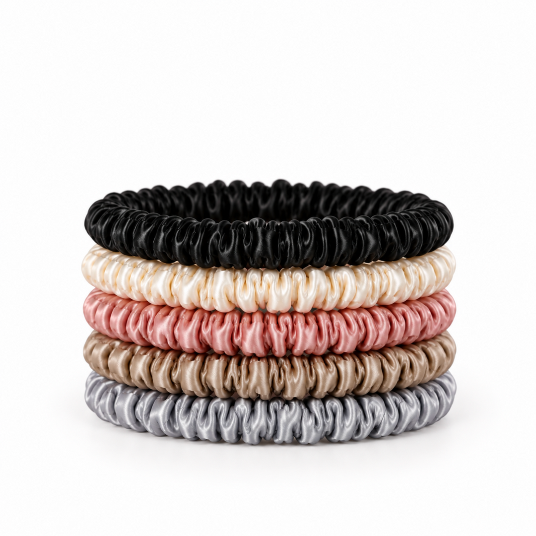 Emilia Silk Scrunchie Set of 5